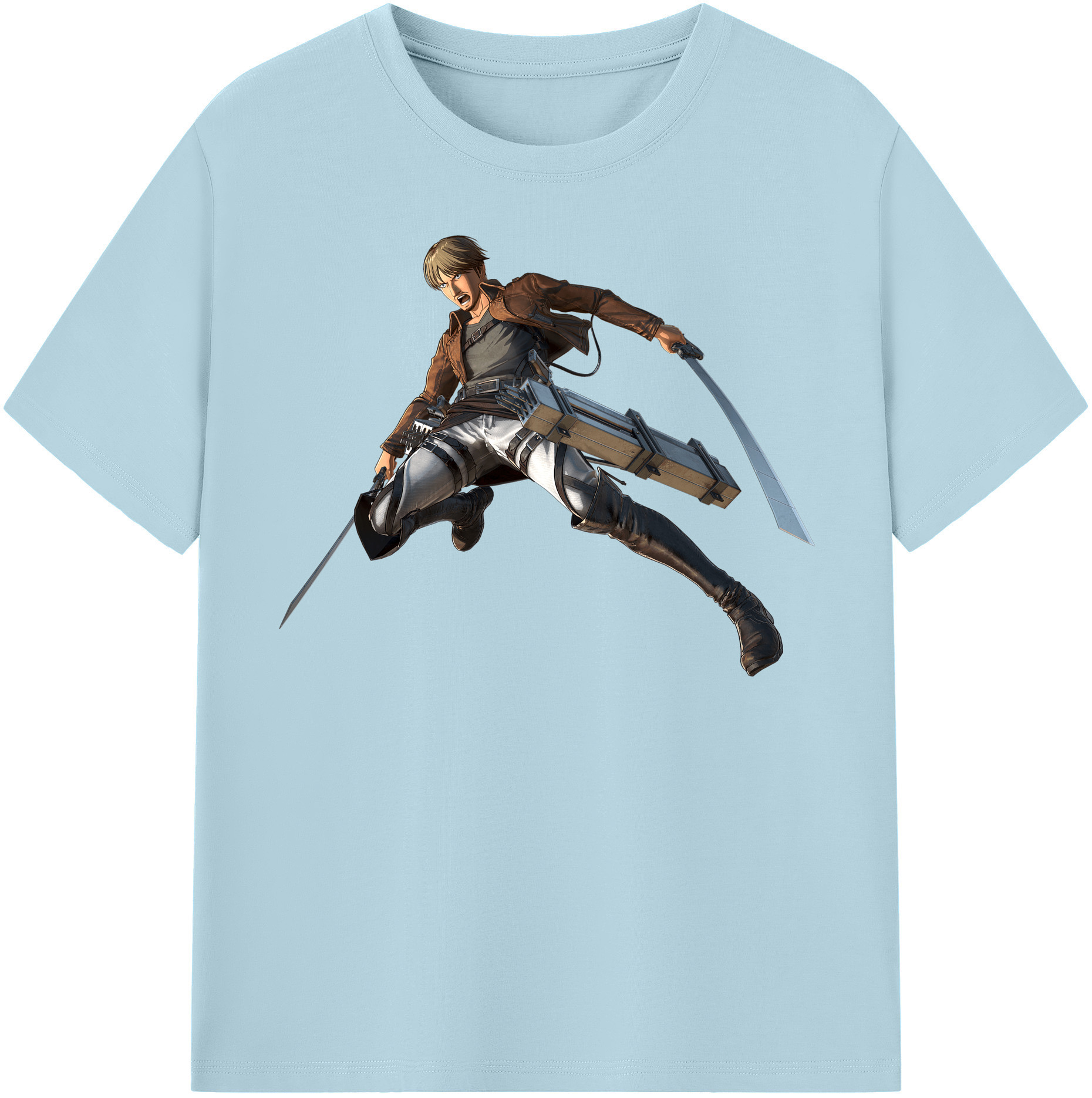 （画像用） 進撃の巨人 Attack on Titan 綿100％半袖Tシャツ（フロントプリント）